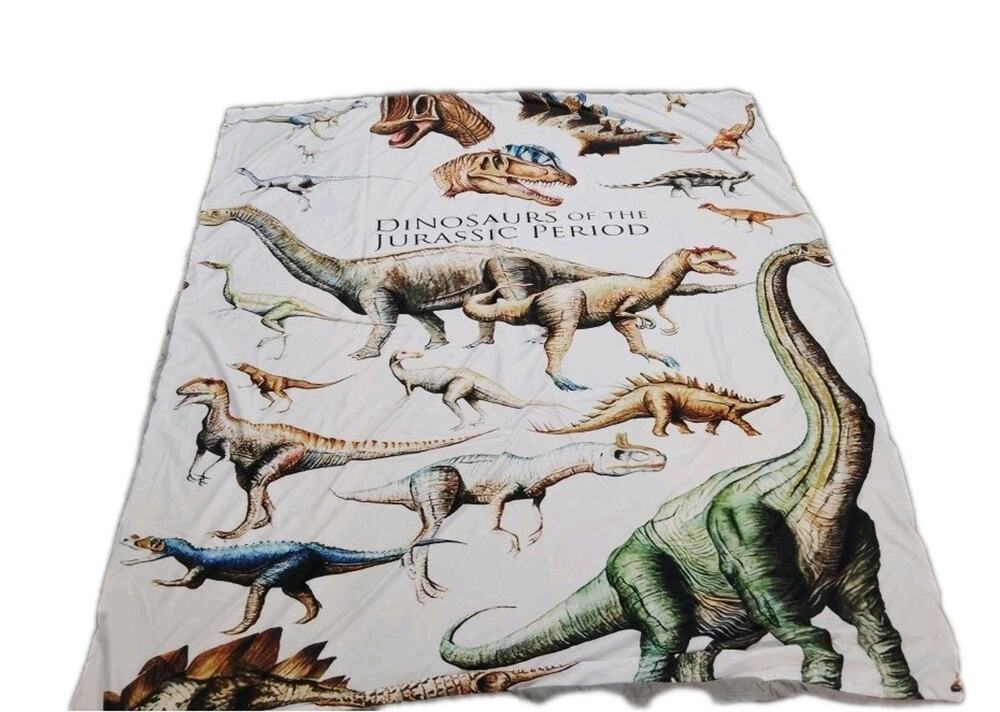 Dinosaur Jurassic Era Duvet Cover 66"By 62" Zipper Unbranded